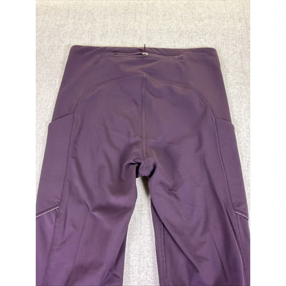 Lululemon Women's Leggings Size 4 Burgandy with Pockets High Rise Ankle - Picture 13 of 16